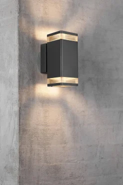 Lampa ścienna ELM Nordlux GU10 2X20W Aluminium Czarny