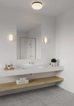 Lampa ścienna FOAM Nordlux E27 Tworzywo sztuczne Czarny