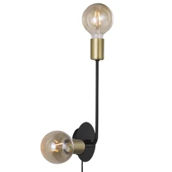 Lampa ścienna JOSEFINE Nordlux E27 25W Metal Czarny mat