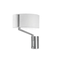 Lampa ścienna, kinkiet TWIST kol. BIAŁY / NIKIEL (05-2817-81-14) - Leds-C4