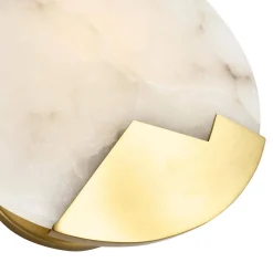 Lampa ścienna MARMO biały marmum i mosiądz 20cm (ST-3961) - Step into Design