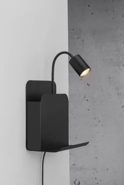 Lampa ścienna ROOMI Nordlux GU10 35W Metal Czarny