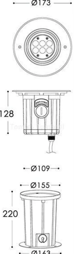 Lampa do montażu w podłożu SOFT FLEX 7 (D730267)