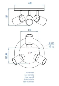 Lampa halogenowa Como 3 (Astro 6107)