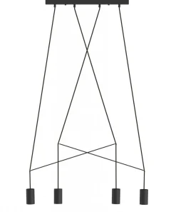 Lampa IMBRIA black IV (9192) Nowodvorski - żyrandol