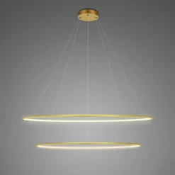 Lampa Ledowe Okręgi No. 2 Φ100 cm in 3k złota ściemnialna Altavola Design (LA074/P_100_in_3k_gold_dimm) - ALTAVOLA DESIGN