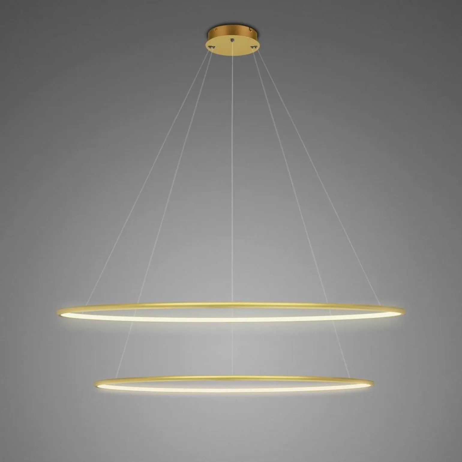 Lampa Ledowe Okręgi No. 2 Φ100 cm in 3k złota ściemnialna Altavola Design (LA074/P_100_in_3k_gold_dimm) - ALTAVOLA DESIGN