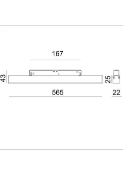 Lampa magnetyczna GALAXY AMBIENT- 13W Black IP20 CRI90 4000K (033418B) - ZARlight
