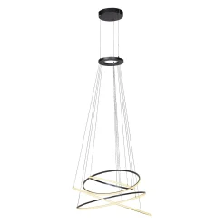 Lampa na pilota, z płynną regulacją wysokości PURE E-FLYING RINGS SZARY (2566-15) - Paul Neuhaus