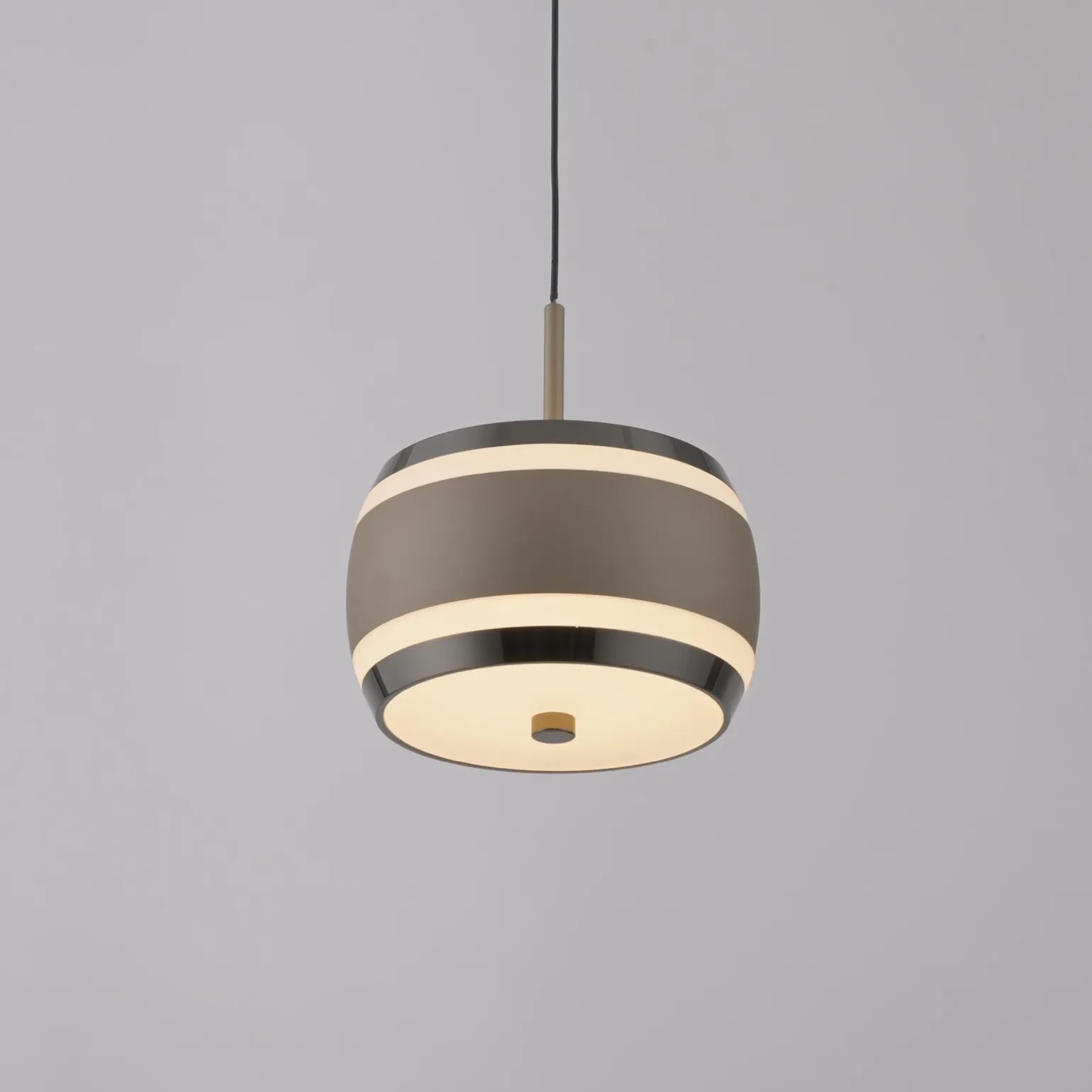 Lampa na pilota, z regulacją światła i wysokości PURE FALLING RINGS BRĄZOWA/CHROM (2503-97) - Paul Neuhaus