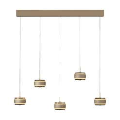 Lampa na pilota, z regulacją światła i wysokości PURE FALLING RINGS BRĄZOWY/CHROM (2504-97) - Paul Neuhaus