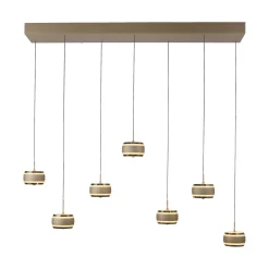 Lampa na pilota, z regulacją światła i wysokości PURE FALLING RINGS BRĄZOWY/CHROM (2505-97) - Paul Neuhaus