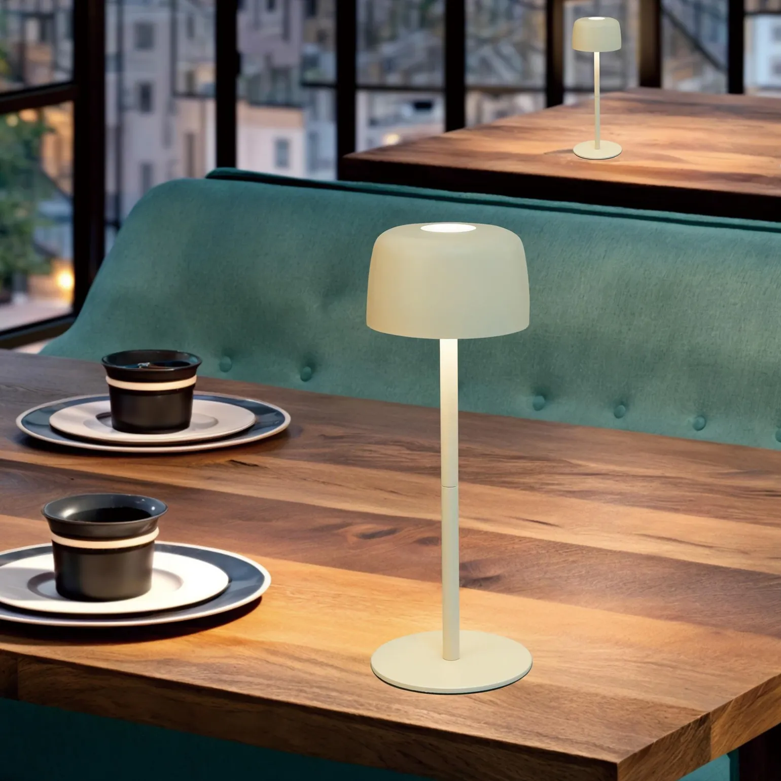 Lampa na stolik ogrodowy ZIELONA/GREEN (ETLED-658-GR) - Zuma Line