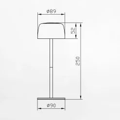 Lampa na stolik ogrodowy ZIELONA/GREEN (ETLED-658-GR) - Zuma Line