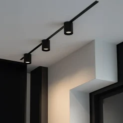 Lampa na szynie, sterowana aplikacją Slim Magnetic Track Czarny Tube 6W LED Tuya CCT (ML2201) - Milagro