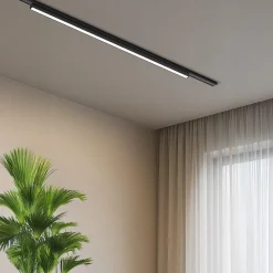 Lampa na szynie, sterowana aplikacją Slim Magnetic Track Czarny 91cm 30W LED Tuya CCT (ML2199) - Milagro