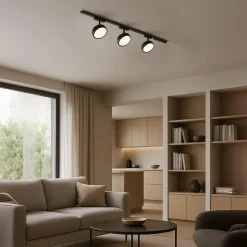 Lampa na szynie, sterowana aplikacją Slim Magnetic Track Czarny 9W LED Tuya CCT (ML2205) - Milagro