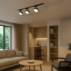 Lampa na szynie, sterowana aplikacją Slim Magnetic Track Czarny 9W LED Tuya CCT (ML2205) - Milagro