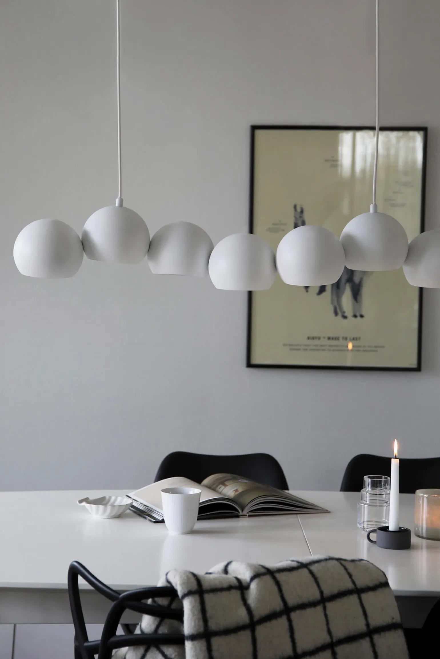 Lampa nad stół CUPOLO 7L Sand White (108859) Markslojd