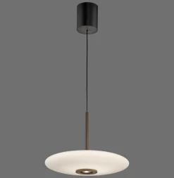 Lampa nad stół z pilotem i z płynną regulacją wysokości PURE E-VITRUM CIEMNOBRĄZOWY (2084-34) - Paul Neuhaus