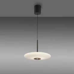 Lampa nad stół z pilotem i z płynną regulacją wysokości PURE E-VITRUM CIEMNOBRĄZOWY (2084-34) - Paul Neuhaus