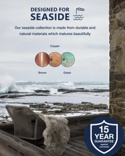 Lampa ogrodowa BLOK Nordlux E27 60W Miedź Miedziany