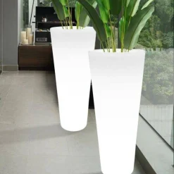 Lampa ogrodowa donica FLOWER POT L LED RGBW 16 kolorów 90 cm (ES-FL023) - Step into Design