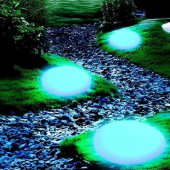 Lampa ogrodowa kamień PEBBLE L LED RGBW 16 kolorów 40 cm (ES-ST005) - Step into Design