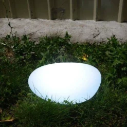 Lampa ogrodowa kamień PEBBLE L LED RGBW 16 kolorów 40 cm (ES-ST005) - Step into Design