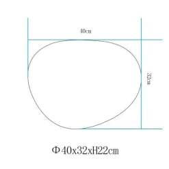 Lampa ogrodowa kamień PEBBLE L LED RGBW 16 kolorów 40 cm (ES-ST005) - Step into Design