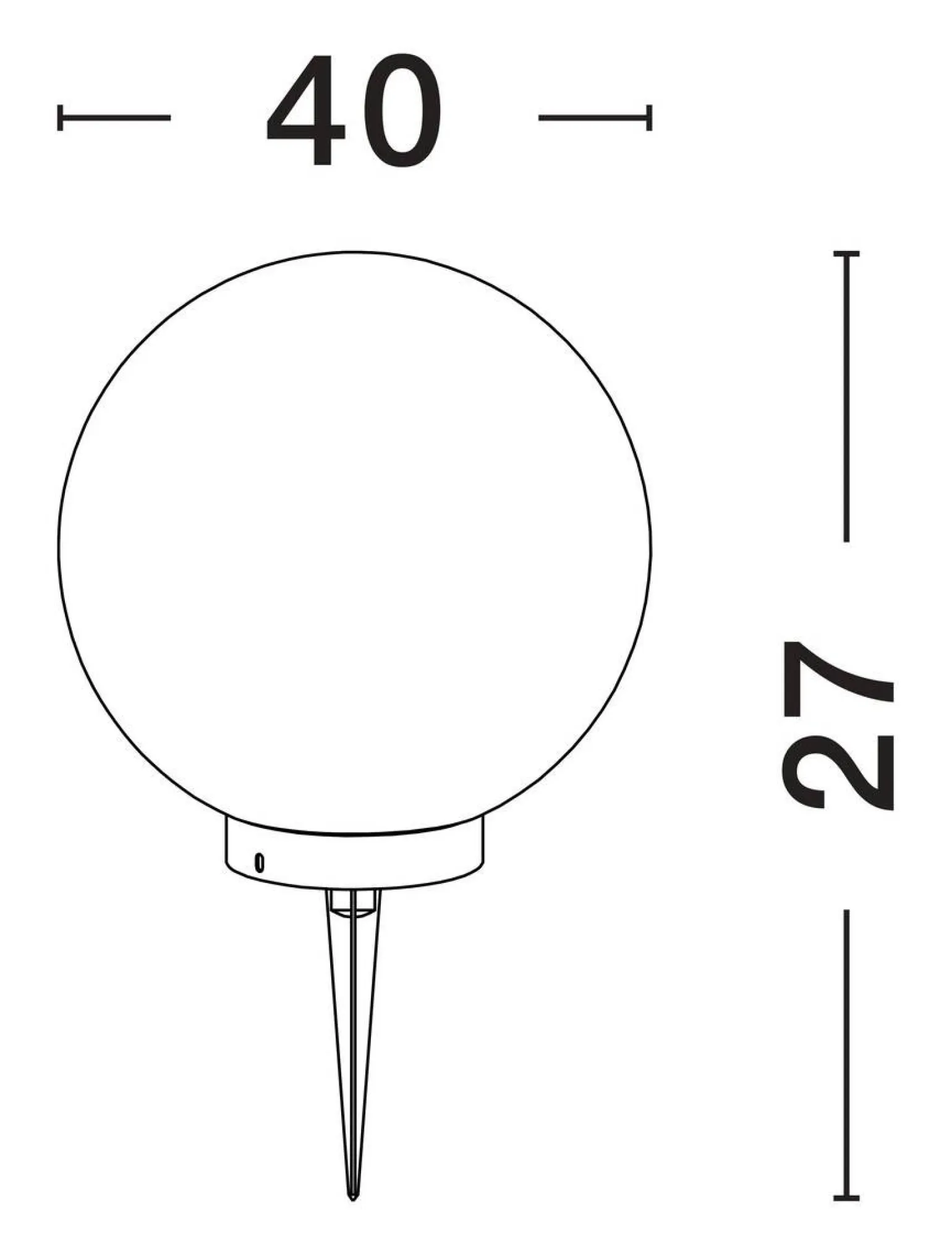 Lampa ogrodowa kula CELENDIN (LE73753) - Luces Exclusivas