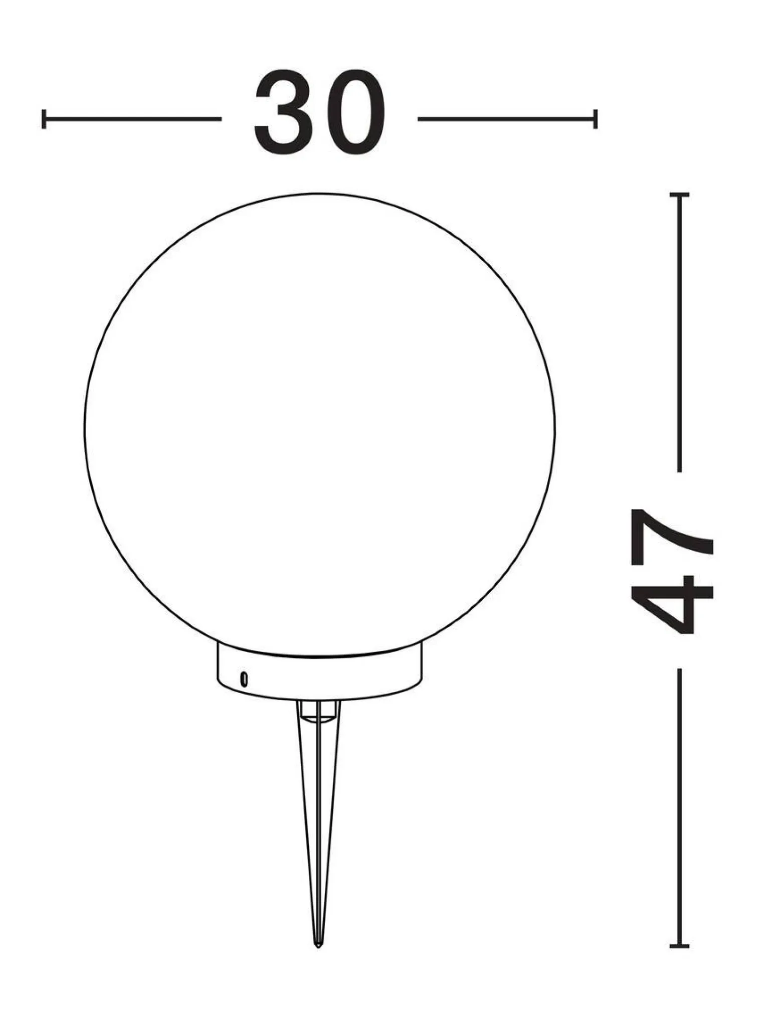 Lampa ogrodowa kula CELENDIN (LE73754) - Luces Exclusivas