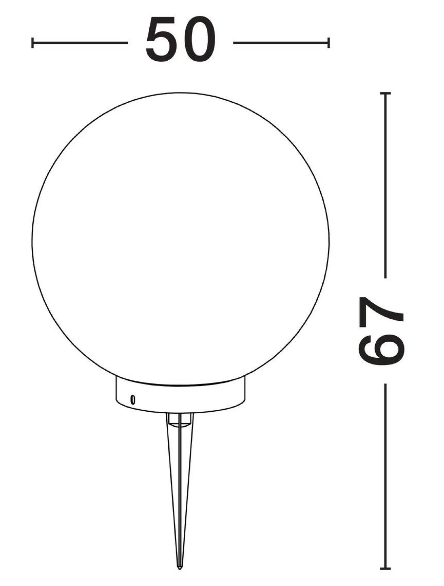 Lampa ogrodowa kula CELENDIN (LE73752) - Luces Exclusivas