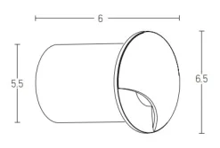 Lampa ogrodowa LED 3W czarna wpuszczana w podłoże (E300) - Zambelis