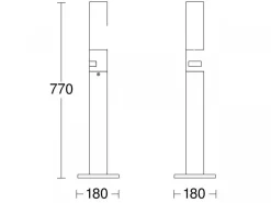 Lampa ogrodowa LED 8,7W Steinel GL 65 LED z czujnikiem (ST069476) - STEINEL