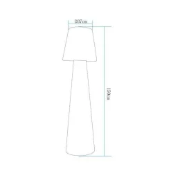 Lampa ogrodowa stojąca GARDENA L LED RGBW 16 kolorów 150 cm (ES-DC006) - Step into Design