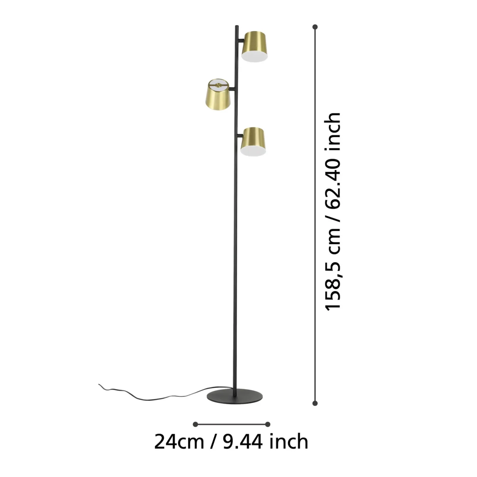 Lampa Podłogowa ALTAMIRA czarna (39987) - EGLO