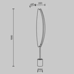 Lampa podłogowa Breeze (MOD281FL-L33BS3K) - Maytoni