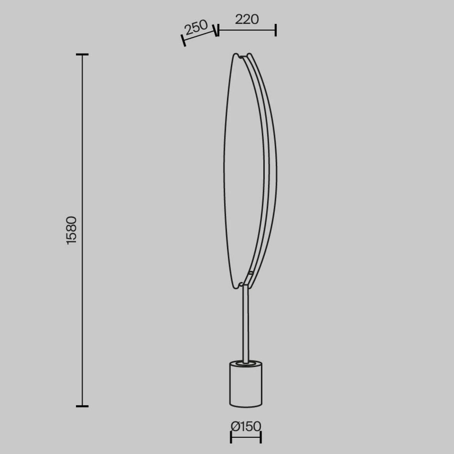 Lampa podłogowa Breeze (MOD281FL-L33BS3K) - Maytoni