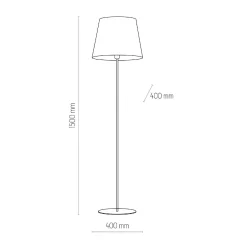 Lampa podłogowa CHICAGO LINEN 1 PŁ (5151) - TK Lighting