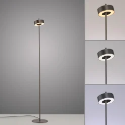 Lampa podłogowa ściemnialna, sterowana Smart Q-ROTATE BRĄZOWA (324-34) - Paul Neuhaus