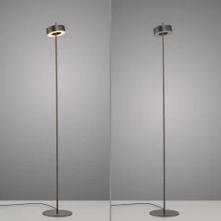 Lampa podłogowa ściemnialna, sterowana Smart Q-ROTATE BRĄZOWA (324-34) - Paul Neuhaus