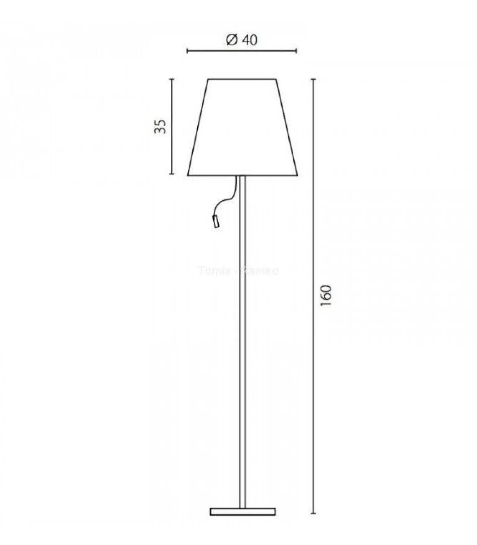 Lampa podłogowa Fjara II (67888) Ramko
