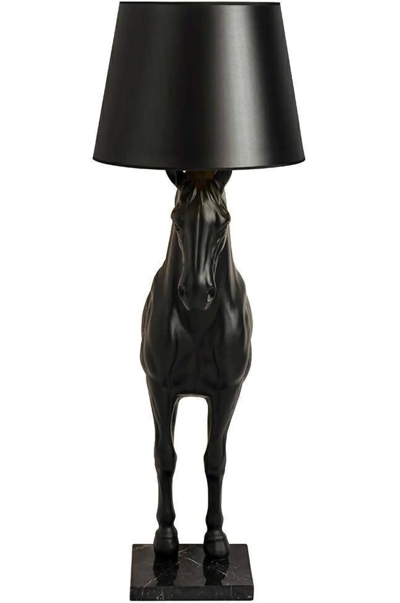 Lampa podłogowa KOŃ HORSE STAND S czarna - włókno szklane (JB001S) - King Home