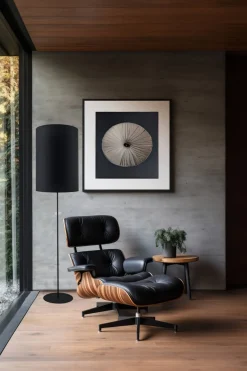 Lampa podłogowa Lamego F Wąska - Czarna (1700 mm) (2021) - Shilo