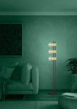 Lampa Podłogowa LEVANTARA czarna (390194) - EGLO