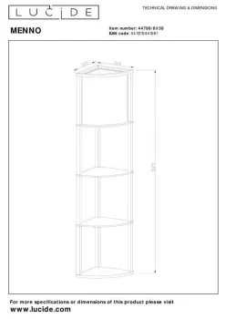 lampa podłogowa MENNO (44798/81/30) - Lucide