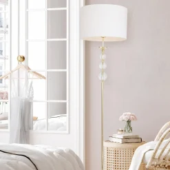 Lampa Podłogowa RLL93163-1GW REA II ZŁOTO-BIAŁA - Zuma Line