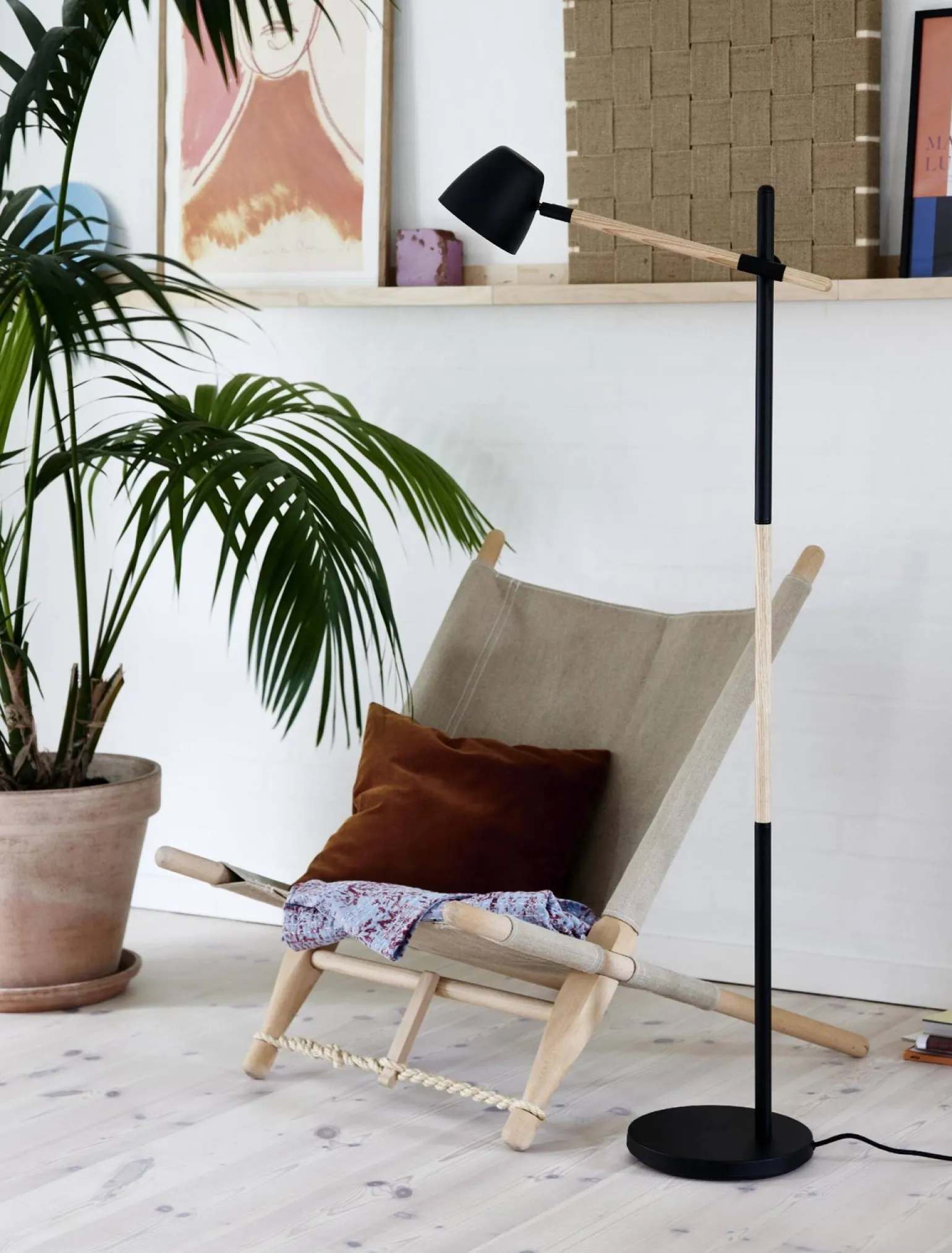 Lampa podłogowa THEO Nordlux GU10 35W Metal Czarny