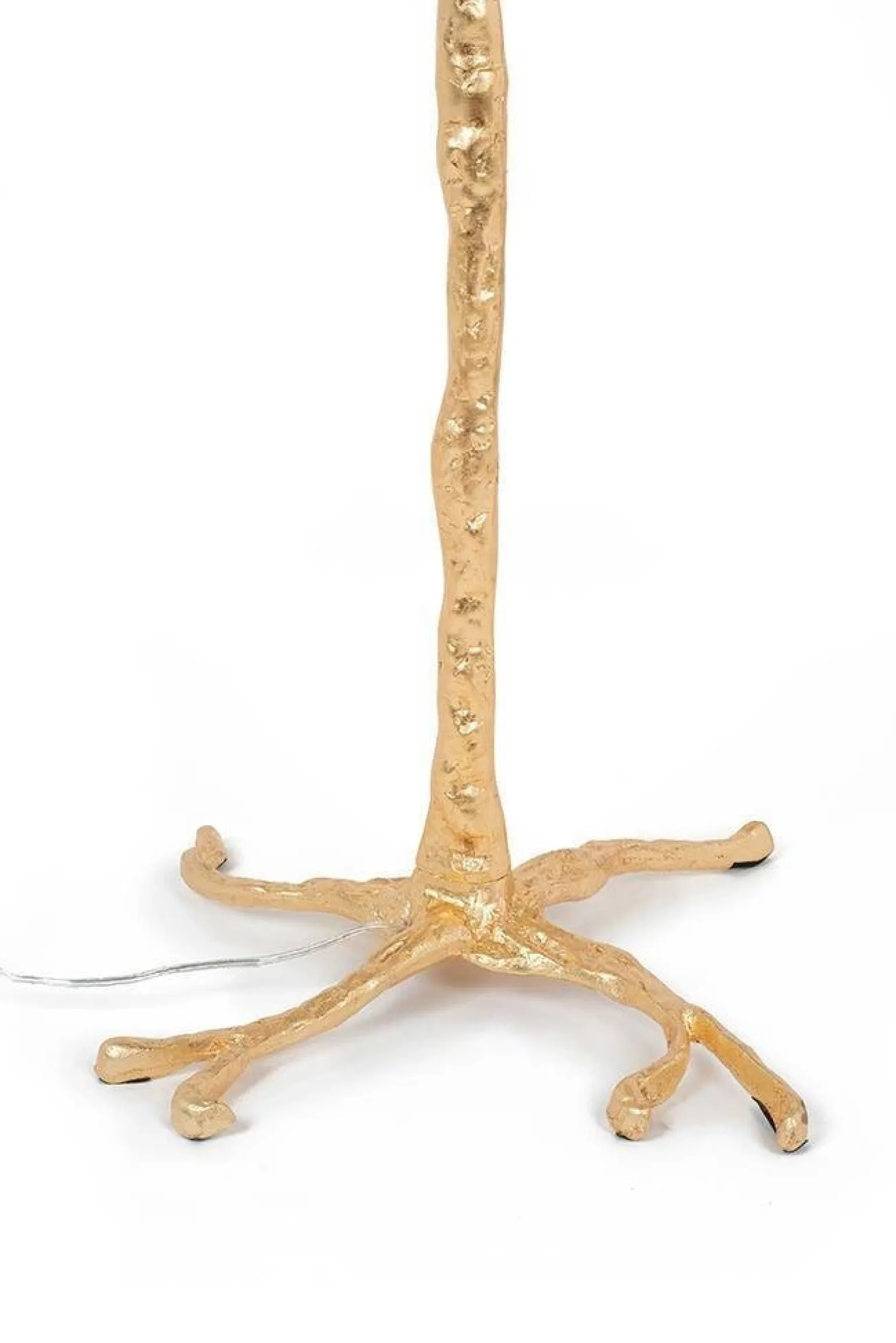 Lampa podłogowa TIFFANY 175 biała mosiądz / naturalne pióra (JL0019.WHITE) - King Home